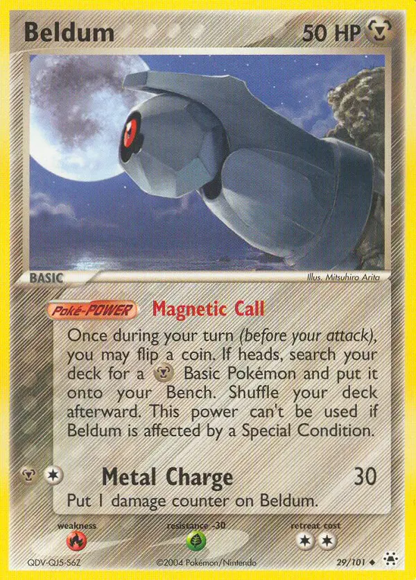 Beldum Uncommon rarity Hidden Legends Pokémon card price — $10.50