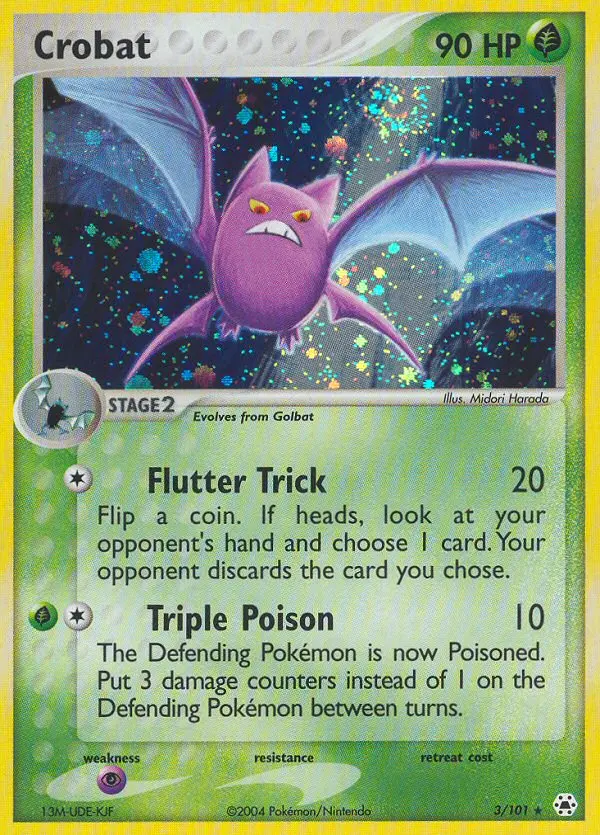 Crobat Rare rarity Hidden Legends Pokémon card price — $22.64