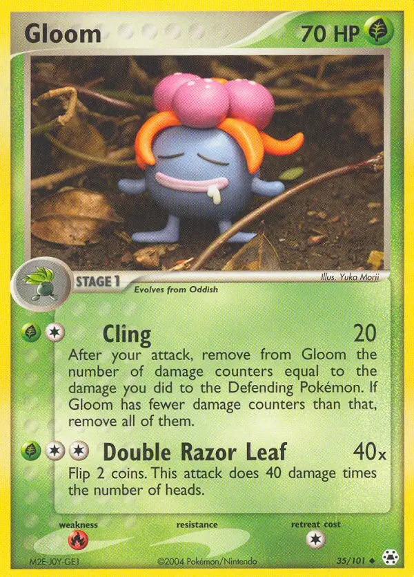Gloom Uncommon rarity Hidden Legends Pokémon card price — $27.67