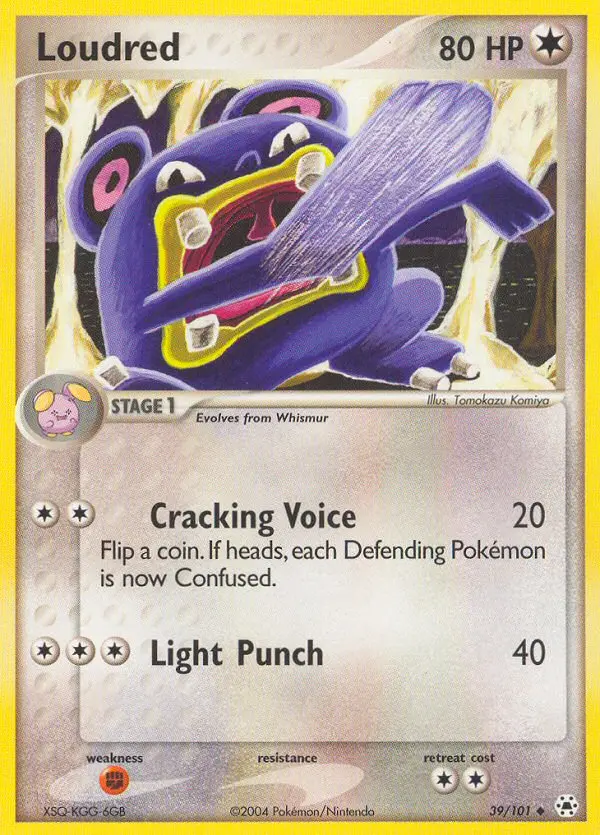 Loudred Uncommon rarity Hidden Legends Pokémon card price — $15.93