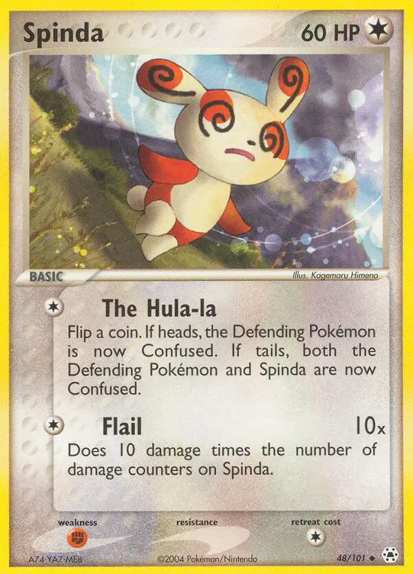 Spinda Uncommon rarity Hidden Legends Pokémon card price — $39.84
