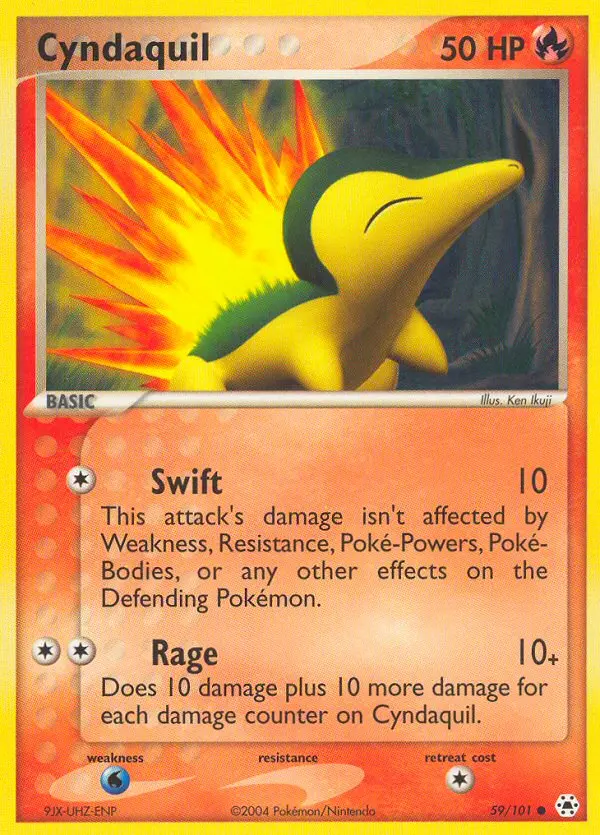 Cyndaquil Common rarity Hidden Legends Pokémon card price — $55.54