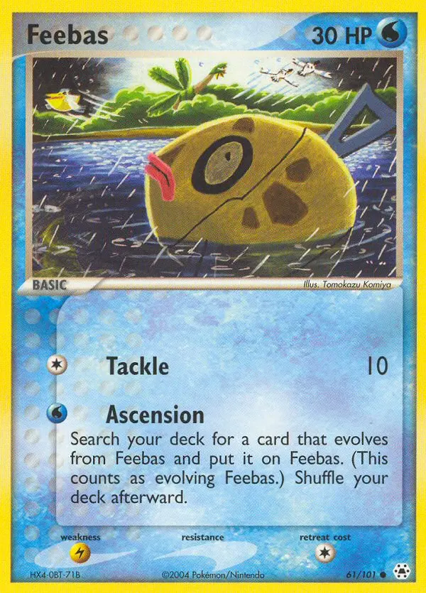 Feebas Common rarity Hidden Legends Pokémon card price — $41.30