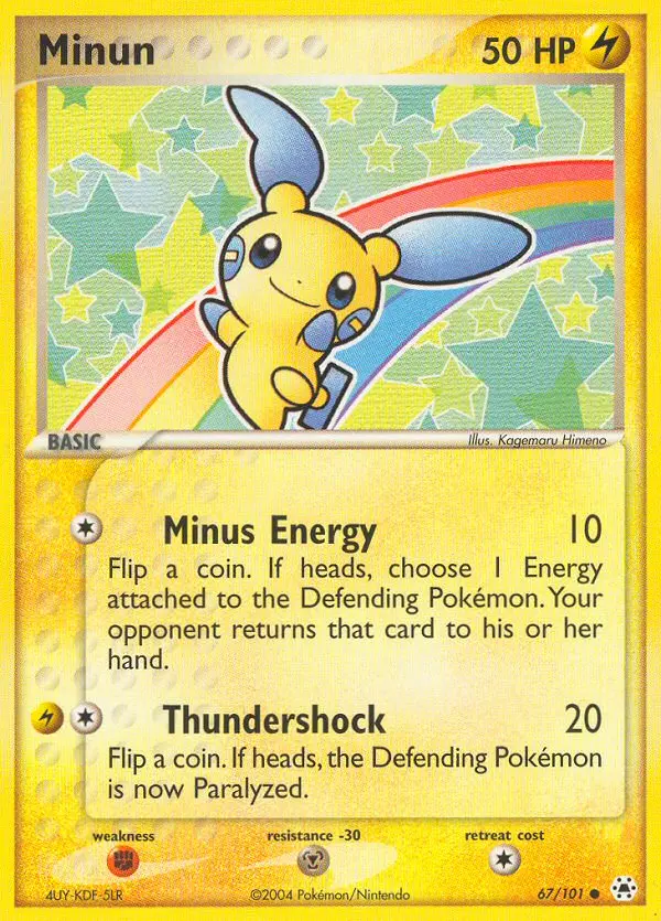 Minun Common rarity Hidden Legends Pokémon card price — $77.46