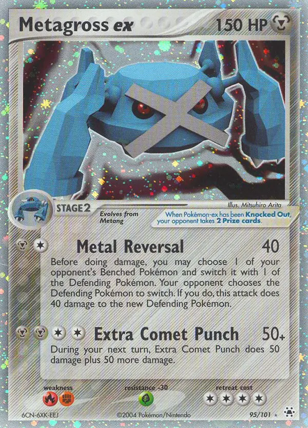 Metagross ex Rare rarity Hidden Legends Pokémon card price — $165.75