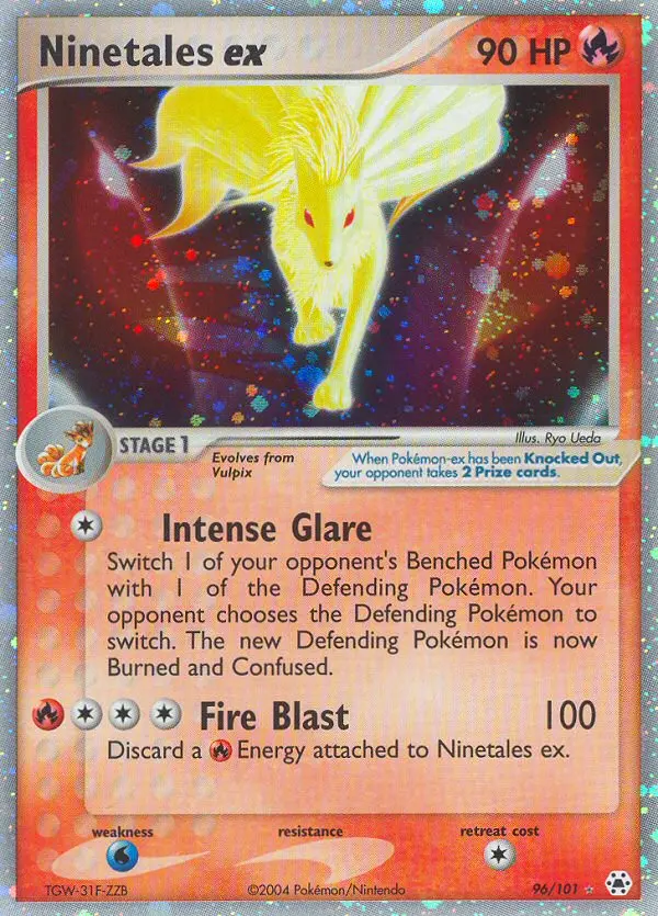 Ninetales ex Rare rarity Hidden Legends Pokémon card price — $261.66
