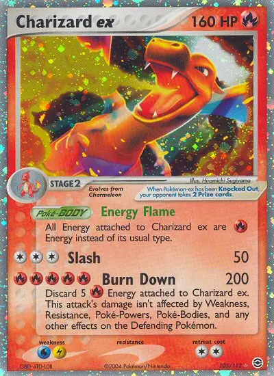 Charizard ex Rare rarity FireRed & LeafGreen Pokémon card price — $1,699.99