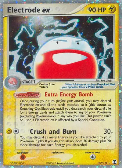 Electrode ex Rare rarity FireRed & LeafGreen Pokémon card price — $121.69
