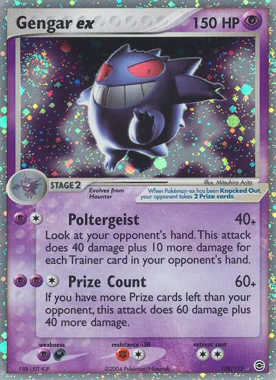 Gengar ex Rare rarity FireRed & LeafGreen Pokémon card price — $1,399.99