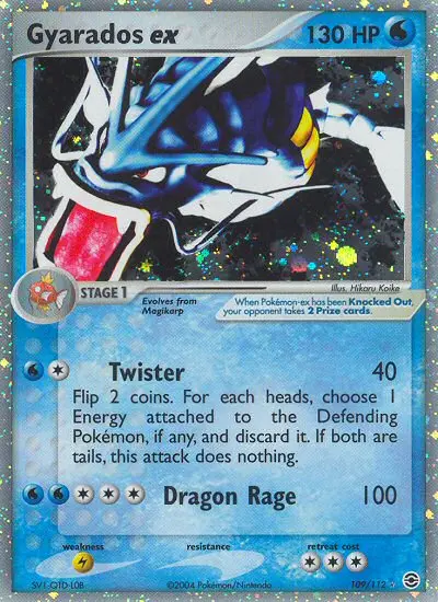 Gyarados ex Rare rarity FireRed & LeafGreen Pokémon card price — $250.00