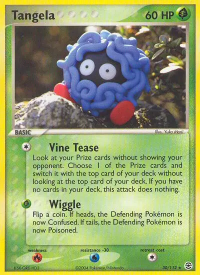 Tangela Rare rarity FireRed & LeafGreen Pokémon card price — $36.95