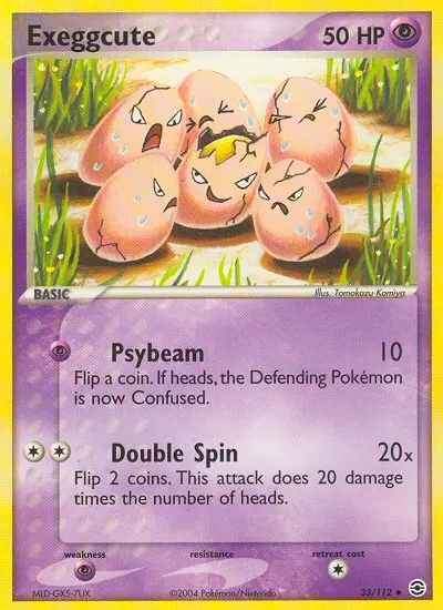 Exeggcute Uncommon rarity FireRed & LeafGreen Pokémon card price — $46.19