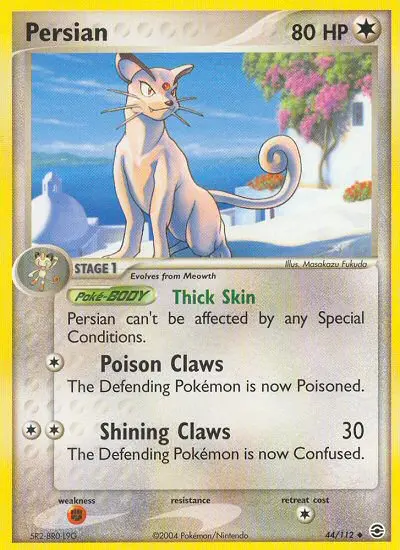 Persian Uncommon rarity FireRed & LeafGreen Pokémon card price — $65.00