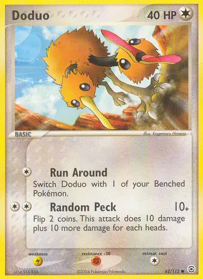 Doduo Common rarity FireRed & LeafGreen Pokémon card price — $13.93