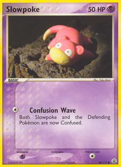 Slowpoke Common rarity FireRed & LeafGreen Pokémon card price — $110.32