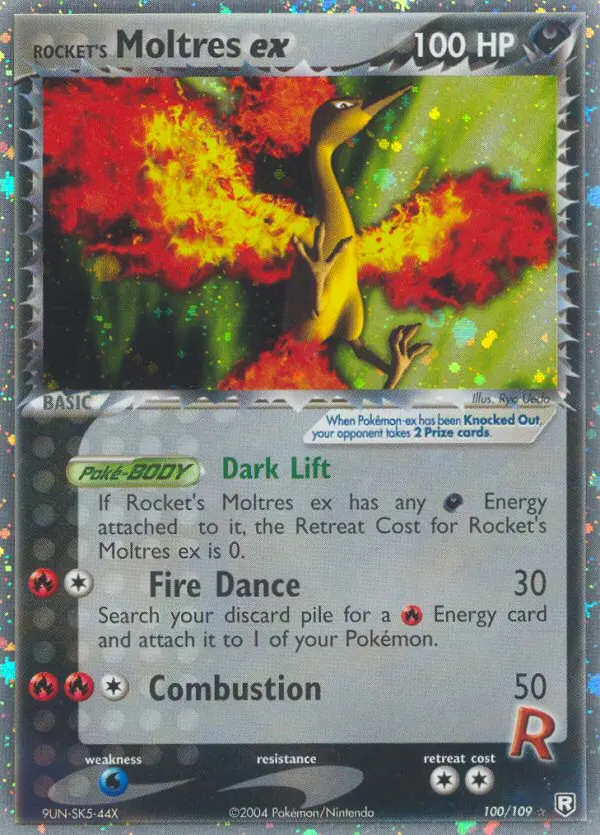 Rocket's Moltres ex Rare rarity Team Rocket Returns Pokémon card price — $498.88