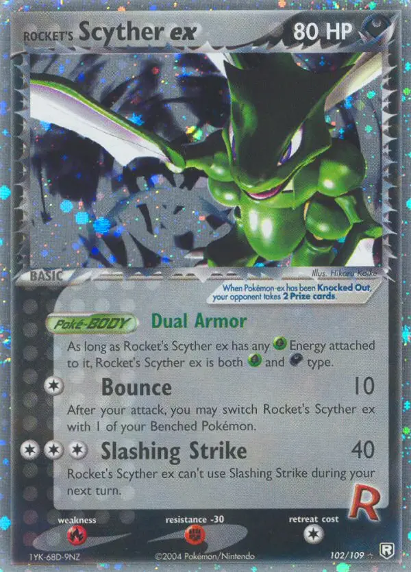 Rocket's Scyther ex Rare rarity Team Rocket Returns Pokémon card price — $351.99