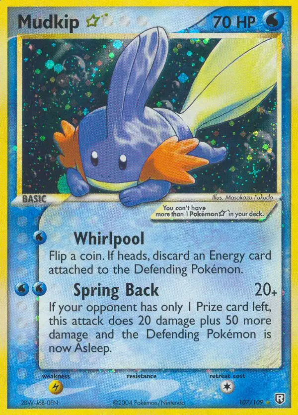 Mudkip ☆ Rare rarity Team Rocket Returns Pokémon card price