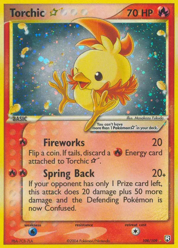 Torchic ☆ Rare rarity Team Rocket Returns Pokémon card price