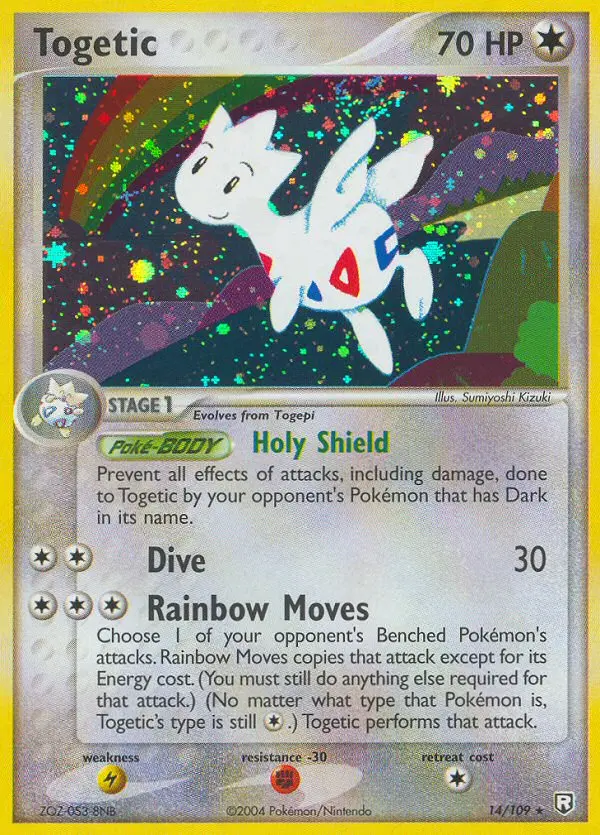Togetic Rare rarity Team Rocket Returns Pokémon card price — $141.81
