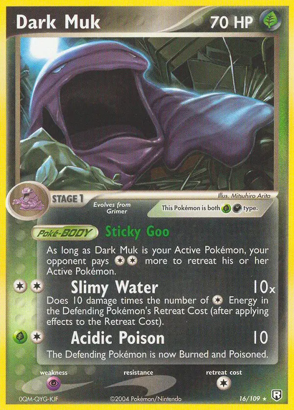 Dark Muk Rare rarity Team Rocket Returns Pokémon card price — $51.35