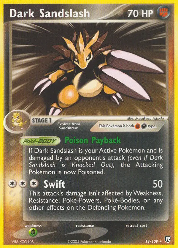 Dark Sandslash Rare rarity Team Rocket Returns Pokémon card price — $85.00