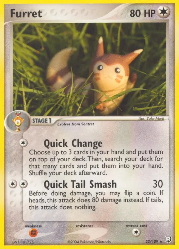 Furret Rare rarity Team Rocket Returns Pokémon card price — $63.50