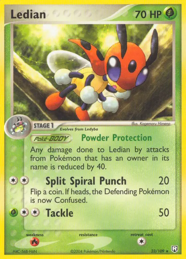 Ledian Rare rarity Team Rocket Returns Pokémon card price — $22.22