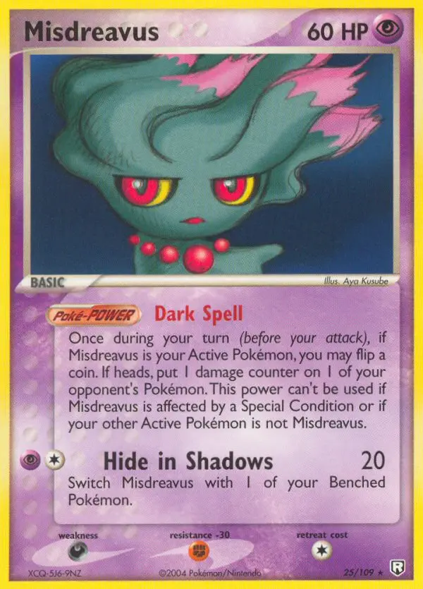 Misdreavus Rare rarity Team Rocket Returns Pokémon card price — $54.89