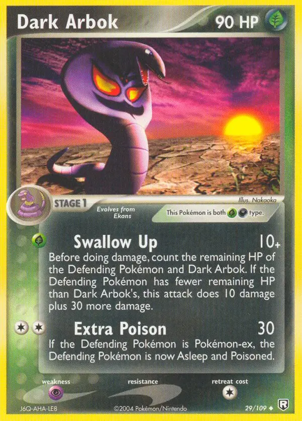 Dark Arbok Uncommon rarity Team Rocket Returns Pokémon card price — $127.34