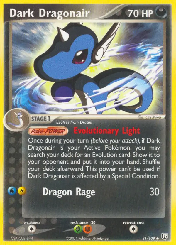 Dark Dragonair Uncommon rarity Team Rocket Returns Pokémon card price — $200.00