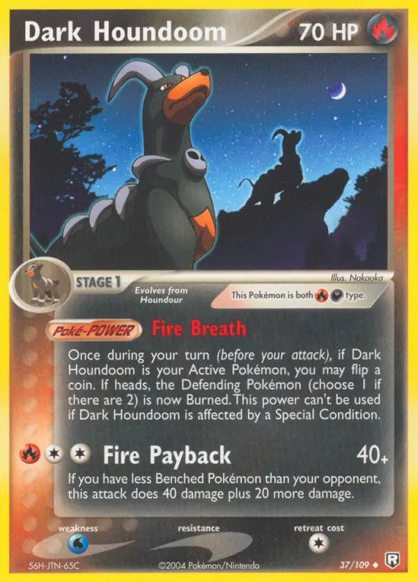 Dark Houndoom Uncommon rarity Team Rocket Returns Pokémon card price — $111.31
