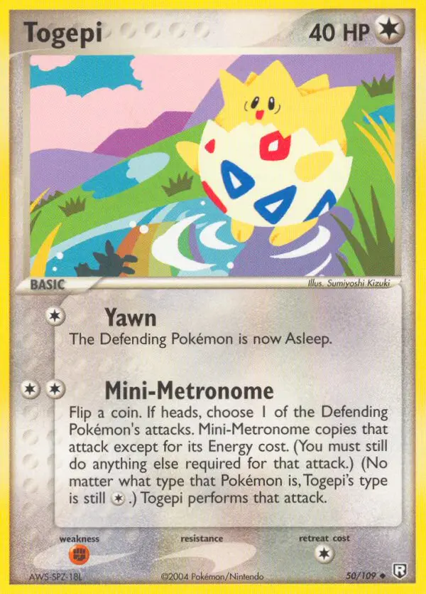 Togepi Uncommon rarity Team Rocket Returns Pokémon card price — $199.99