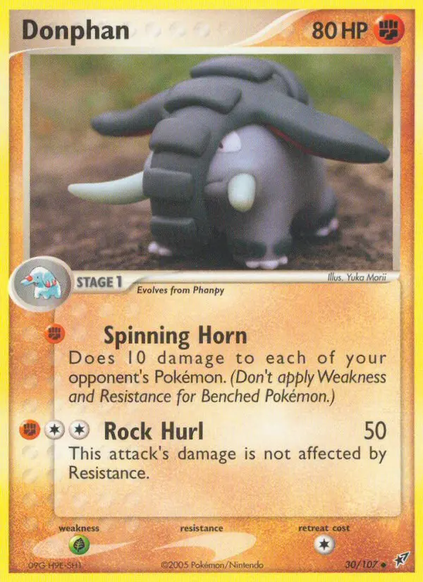 Donphan Uncommon rarity Deoxys Pokémon card price — $52.97