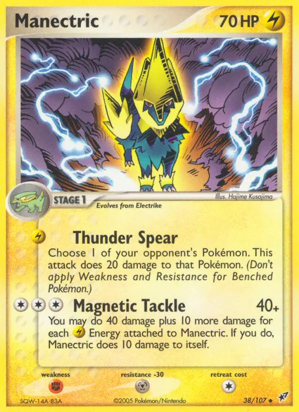 Manectric Uncommon rarity Deoxys Pokémon card price — $94.99