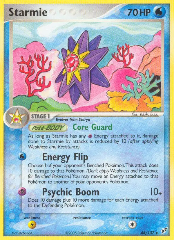 Starmie Uncommon rarity Deoxys Pokémon card price — $25.11