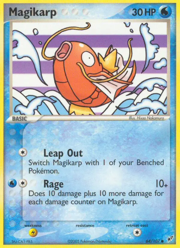 Magikarp Common rarity Deoxys Pokémon card price — $76.26