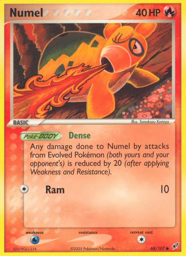 Numel Common rarity Deoxys Pokémon card price — $18.16