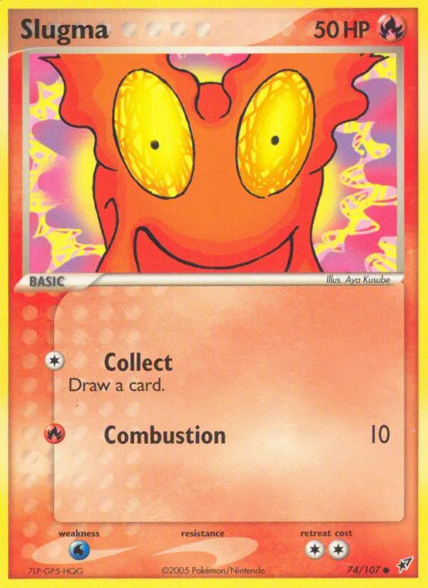 Slugma Common rarity Deoxys Pokémon card price — $37.13