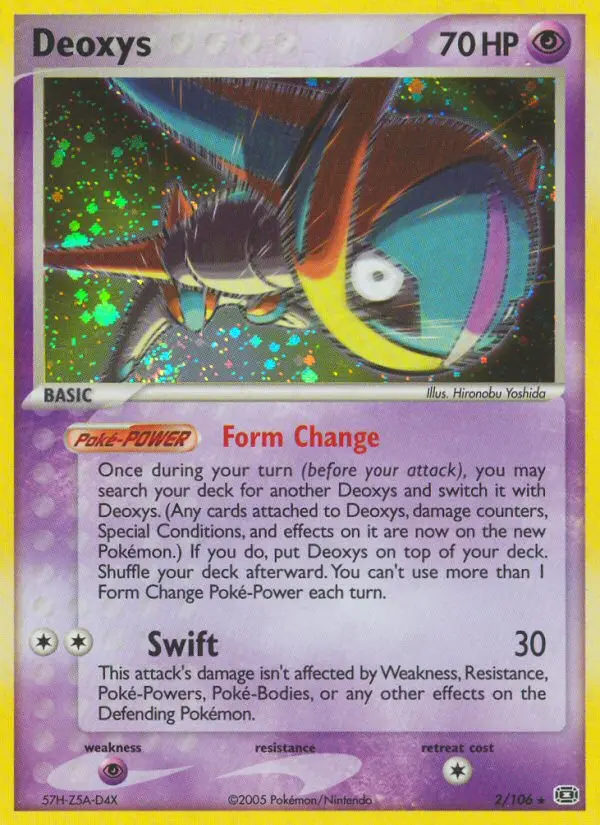 Deoxys Rare rarity Emerald Pokémon card price — $202.08