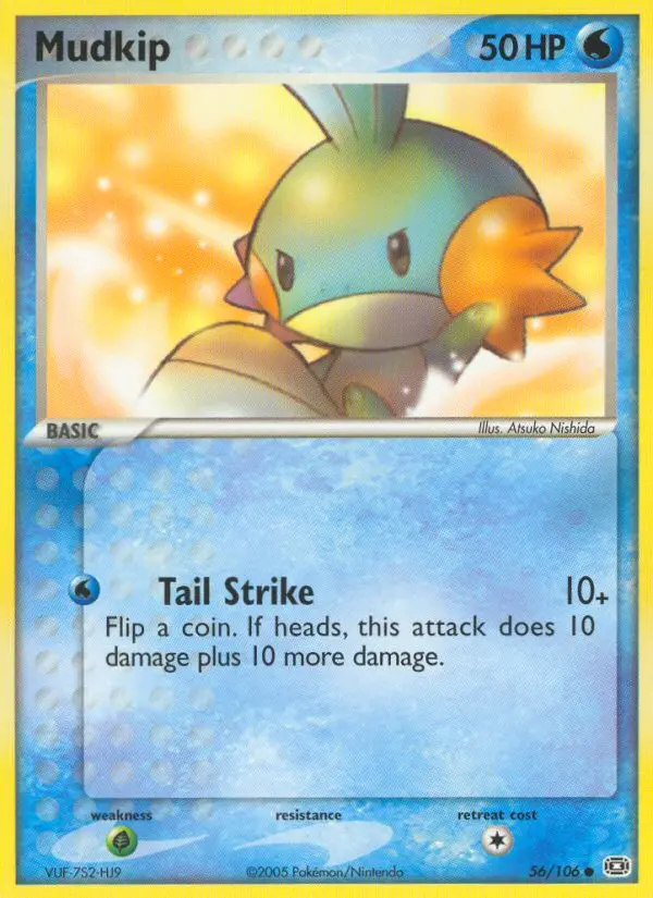 Mudkip Common rarity Emerald Pokémon card price — $110.46