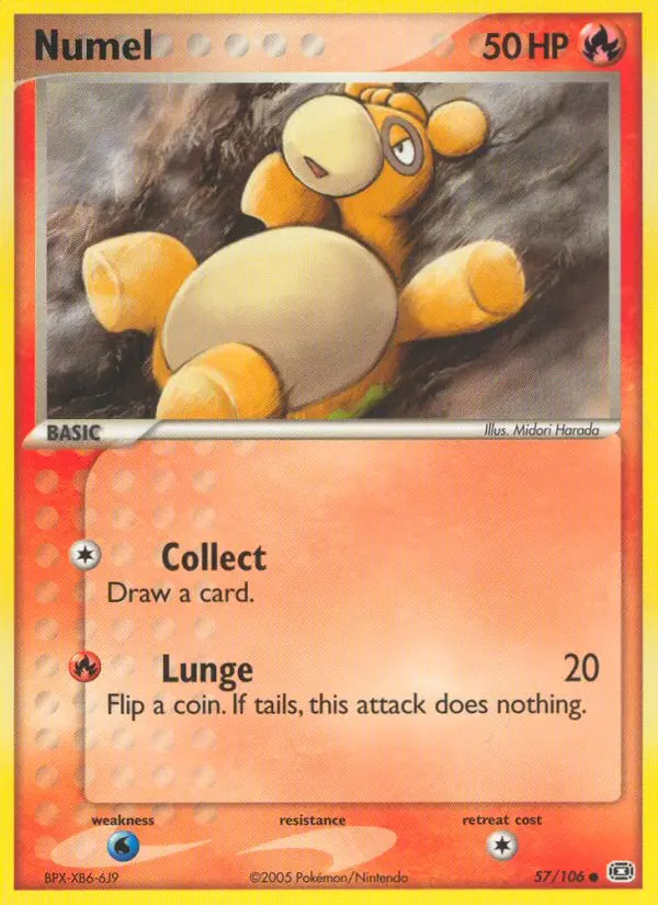 Numel Common rarity Emerald Pokémon card price — $60.45