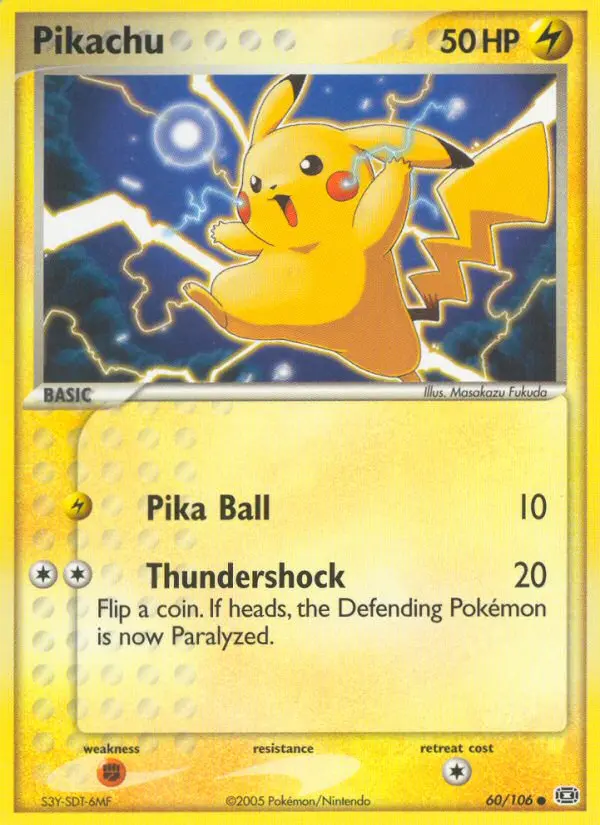 Pikachu Common rarity Emerald Pokémon card price — $65.76