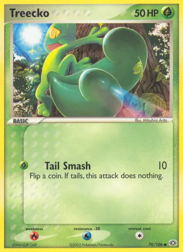 Treecko Common rarity Emerald Pokémon card price — $94.99