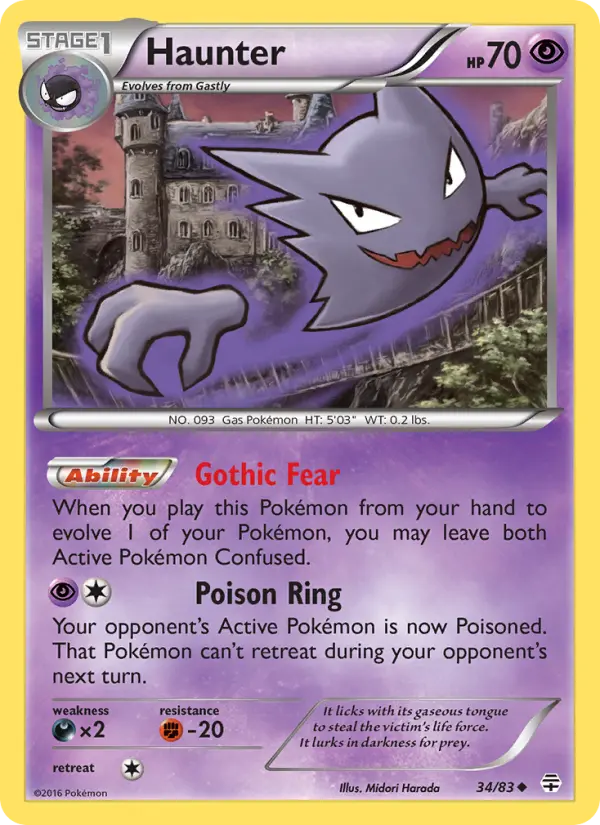 Haunter Uncommon rarity Generations Pokémon card price — $5.00