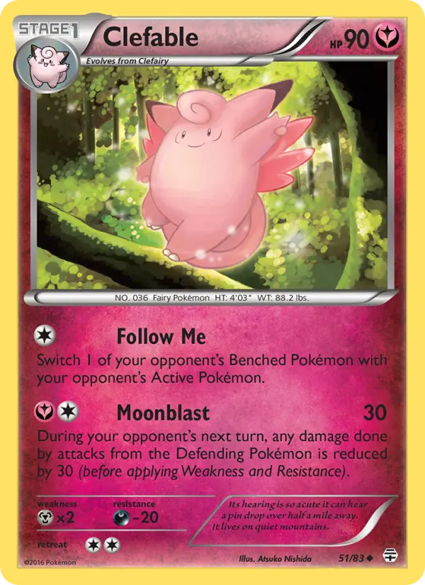 Clefable Uncommon rarity Generations Pokémon card price — $1.50