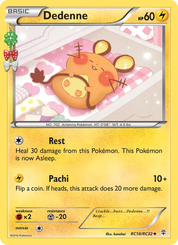 Dedenne Uncommon rarity Generations Pokémon card price — $15.98