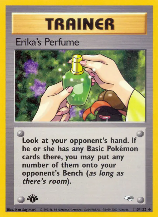Erika's Perfume Uncommon rarity Gym Heroes Pokémon card price — $2.82