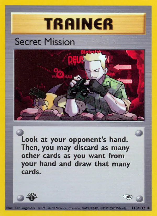 Secret Mission Uncommon rarity Gym Heroes Pokémon card price — $4.94