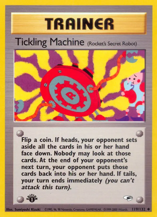 Tickling Machine Uncommon rarity Gym Heroes Pokémon card price — $5.12